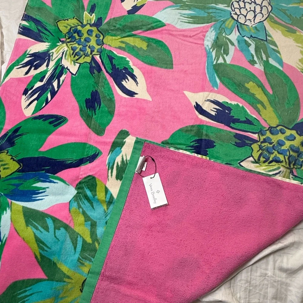 NWT Vera Bradley Tropical Paradise Beach Towel Retired Pattern